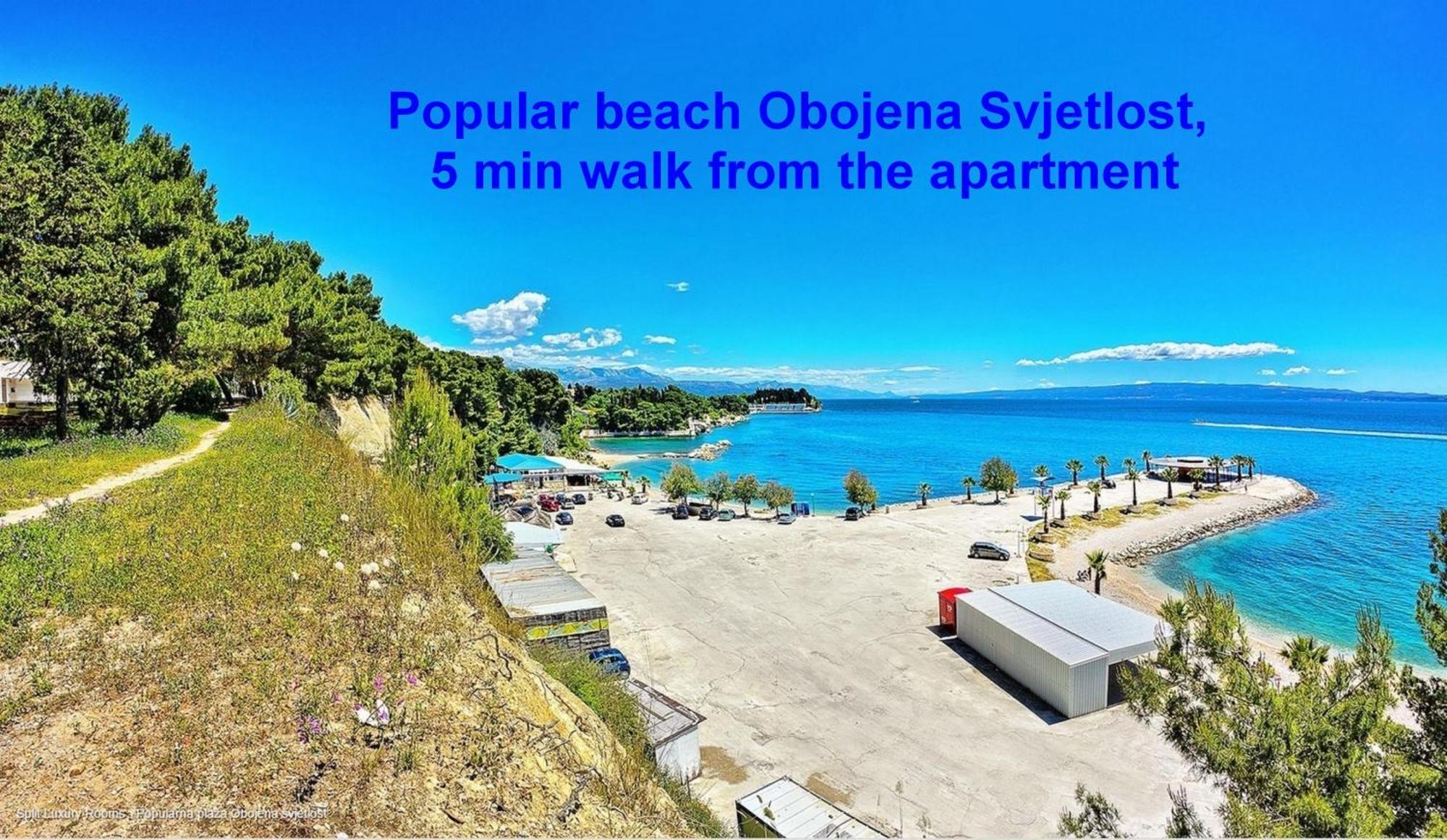 ספליט Beachfront Apartment Drazen, With Garden And Parking מראה חיצוני תמונה